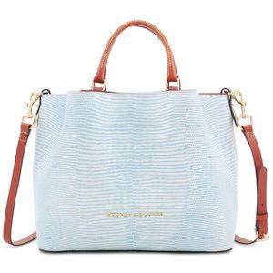 Dooney & Bourke Lizard Embossed Leather Large Bag